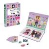 Image de Janod Magnetibook - Verkleedfeest Meisjes - Magneetboek Speelset Inclusief 46 Magneten En 8 Voorbeeldkaarten - Geschikt vanaf 3 Jaar