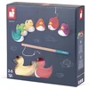 Image de Janod - Visspel Eendjes - 6 Plastic Eendjes En 2 Houten Hengels - Inclusief Superhandige Opbergtas - Geschikt Vanaf 2 Jaar