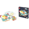 Image de Janod Ik Leer - Kleuren Magneetbord - Magnetische Zijde En Krijtbordzijde Op De Achterkant - Met Modelkaarten En 42 Gekleurde Stippen - Om Kleuren Te Leren En Plezier Te Hebben! - Geschikt Vanaf 2 Jaar