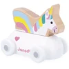Image de Janod Cross Roads - Houten Eenhoornmobiel - Kleine, Makkelijk Te Hanteren Unicornwagen - Stimuleert De Fijne Motoriek En Fantasie - Geschikt Vanaf 1 Jaar