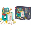 Image de Janod Brico'Kids - Robot Trolley - Speciale Doe-Het-Zelf Activiteitenwagen - Inclusief 38 Accessoires - Magnetisch Met Opbergvak Voor Gereedschap Aan De Voorkant - Geschikt Vanaf 18 Maanden