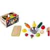 Image de Janod Green Market - Groenten en Fruit Maxi Set - De Onderdelen Zijn Aan Elkaar Bevestigd Met Klittenband - Inclusief Metalen Vergiet, Mes En Houten Snijplank - Geschikt Vanaf 3 Jaar