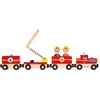 Image de Janod Story - Brandweer Trein - Magnetische Trein - 4 Magnetische Auto's En 2 Brandweermannen - Geschikt Vanaf 3 Jaar