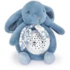 Image de Doudou et Compagnie - Muzikaal & Wandprojectie Nachtlampje - Konijn - Blauw - 20 cm - 0m+