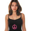 Image de PARTYPRO - Roze fluo peace ketting voor volwassenen