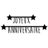 Image de PARTYPRO - Zwarte slinger Joyeux Anniversaire 1,60 m