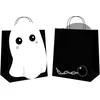 Image de PARTYPRO - 4 Zwarte Sweety Ghost Papieren Zakken voor Snoepjacht met Geest in Reliëf