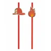 Image de PARTYPRO - 10 rode brandweer rietjes 20 cm