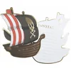 Image de PARTYPRO - 8 Piratenschip uitnodigingen 10 x 12 cm