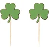 Image de PARTYPRO - 10 houten klavertjes Saint Patrick 8 x 5 cm