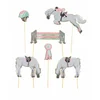 Image de PARTYPRO - 6 taartdecoraties paard en paardrijden