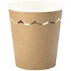 Image de PARTYPRO - 8 Kraft en goud kartonnen bekers met schulprand 200ml