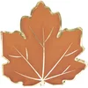 Image de PARTYPRO - 16 oranje en gouden herfstblad papieren servetten