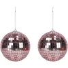 Image de PARTYPRO - 2 Disco ballen rose goud 10 cm