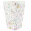 Image de PARTYPRO - 8 Popcornbakjes Pyjamafeest en iriserend met girly motieven