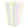 Image de PARTYPRO - 8 Regenboog en Goud Popcorn Doosjes 12,5 x 7 cm van Karton