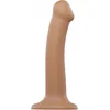 Image de Strap-On-Me - Semi-Realistische Dual Density Buigzame Dildo Caramel M