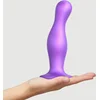 Image de Strap-On-Me - Dildo Plug Curvy - Metallic Paars - Maat XL