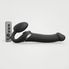 Image de Strap-On-Me - Strapless Strap-on Vibrator Met Luchtdruk Stimulatie - Zwart - Maat L