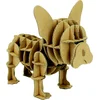 Image de 3D Model Karton Puzzel - Bulldog Hond - DIY Hobby Knutsellen - 12x10x8cm
