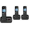 Image de Alcatel F860 Trio set dect huistelefoon met nummerweergave antwoordapparaat en ongewenste beller blokkering - 3 handsets