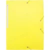 Image de Merkloze Elastische Map A4, Polypropyleen, 3 Flappen, Geel