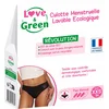 Image de Love & Green Wasbaar Menstruatieslipje Zwart Normale Doorstroming (Maat : XXS)