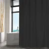 Image de MSV Douchegordijn - zwart - gerecycled polyester - 180 x 200 cm - wasbaar - Voor bad en douche
