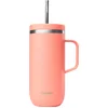 Image de Qwetch - Cold Cup isotherm met handvat - Matt Perzik- 600ml