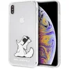 Image de Transparant hoesje van Karl Lagerfeld - Backcover - Choupette Sunglasses - iPhone Xs Max - Siliconen rand