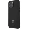 Image de iPhone 12 Pro Max Backcase hoesje - Ferrari - Effen Zwart - Leer