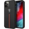 Image de Zwart hoesje Ferrari - Backcover - iPhone 12 Pro Max - Rode streep