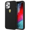 Image de Ferrari On Track Serie - Siliconen Hoesje voor iPhone 12 Pro Max - Zwart - Elegant - Antislip
