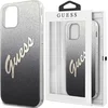 Image de Guess Gradient Vintage Glitter Back Case - Geschikt voor Apple iPhone 12/12 Pro (6.1") - Zwart