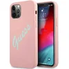 Image de GUESS Silicone Vintage Backcase Hoesje Geschikt Voor iPhone 12 / 12 Pro - Roze