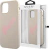 Image de GUESS Silicone Vintage Backcase Hoesje Geschikt Voor iPhone 12 Pro Max - Stone
