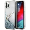 Image de Guess Liquid Glitter Script Hard Case geschikt voor iPhone 12 Pro Max ( 6.7" ) - Vintage Blauw