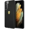 Image de Ferrari Perforated Back Case - Geschikt voor Samsung Galaxy S21 - Zwart