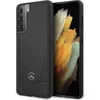 Image de Backcase hoesje geschikt voor Samsung Galaxy S21 - Mercedes-Benz - Effen Zwart - Leer