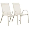 Image de Tuinstoel "Cordoba" stoel fauteuil outdoor textileen - Phoenix - Ecru - Set 2 stuks