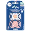 Image de Dodie Extra 2 Symmetrical Anatomische Fopspenen + 6 Maanden (Kleur : Bloem/Harten)