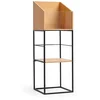 Image de NorStone Vinyl LP Stand | zwart metaal met bamboo | 345 x 1020 x 330 mm (W x H x D) | per stuk