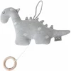 Image de Sevira Kids - Muzikale dinosaurusknuffel van katoen - Grijs