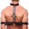 Image de leren arm bondage ketting - zwart