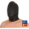 Image de sensoriale leren balaclava - zwart
