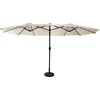 Image de Dubbele parasol 2,7x4,6m LINAI beige