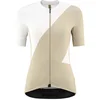 Image de Mavic Aksium Graphic Korte Mouw Wielertrui Beige,Wit S Vrouw