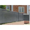 Image de Casanoov Pvc Lamellen Voor Tuinschermen   Stijf Afscherming Cinto Grijs 4m H.100cm - Met Clips