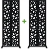 Image de Casanoov Set Van 2 Decoratieve Panelen Sunny Zwart H.160cm Patronen Op De Zijkanten 160 x 60 cm
