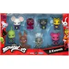 Image de Bandai - Miraculous - Set van 8 kwamis - Miraculous Mini Figure Collection - Set van 8 kwamis - Miraculous Ladybug Schattige kleine karakters figuren - Speelgoed voor kinderen 4+ - P50532